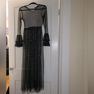 Black Mesh Dress